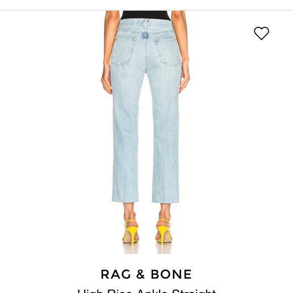 Rag & Bone, Lightwash, Ankle Length Jeans, Size 31 - Picture 5 of 10